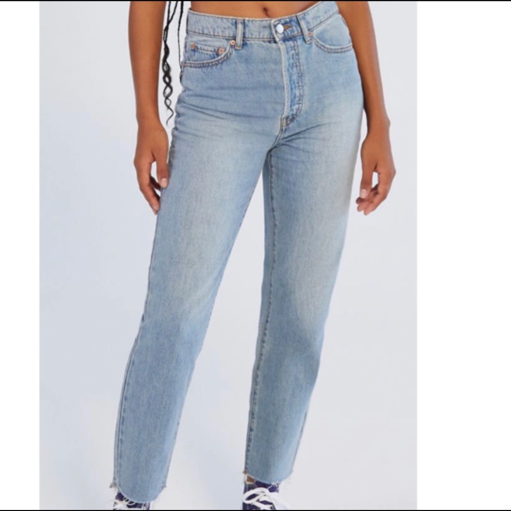 BDG slim straight light wash jeans